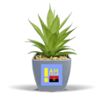 thumbnail image 1 of I Am From Angola Art Deco  Fashion Fake Pineapple Flower Pot Vase Mini Decor, 1 of 3