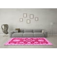thumbnail image 3 of Ahgly Company Indoor Square Oriental Pink Traditional Area Rugs, 4' Square, 3 of 4