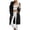Black, variant on Womens Long Sleeve Cardigan with Pockets Long Length Open Front Sweater Casual Solid Color Loose Knit Coats (Black 3XL)