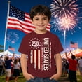 thumbnail image 2 of FINALGANG Boys American Flag T-Shirt 4th Of July Shirt 250th Anniversary Usa Shirts Kids Independence Day Tee Shirts Patriotic Printed Fashion T Shirts 12-13 Years, 2 of 4