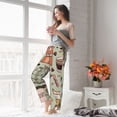 thumbnail image 4 of Uemuo Coffee Makers Macaroons Chocolate Pattern Women's Wide Leg Palazzo Lounge Pants with Pockets Light Weight Loose Comfy Casual Pajama Pants-Small, 4 of 9