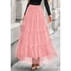 thumbnail image 4 of Falda PRETTYGARDEN de Tul para Mujer Cintura Alta Elástica XXL, 4 of 8