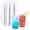 Clear-12oz 100Count, variant on Clear-9oz 300Count Disposable Plastic Cups Tumblers For Holiday Wedding Party