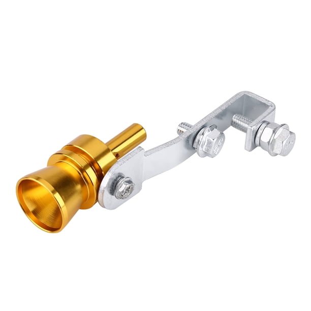 Turbo Sound Simulator Whistle, Silenciador de silenciador de escape con sonido turbo para automóvil, simulador de válvula de descarga automática para camiones, motocicletas y automóviles(Oro M)