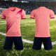 thumbnail image 2 of Odeerbi Niños Niñas Malla Rápido Seco Uniforme de Fútbol Conjunto Rayas Gradiente Impresión Camiseta Shorts Ropa Deportiva Atlética Para 5-15 Años, 2 of 6