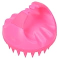 thumbnail image 3 of Masajeador multifuncional para el cuero cabelludo, cepillo de champú para masaje y limpieza anticaspa, color rosa, 3 of 14