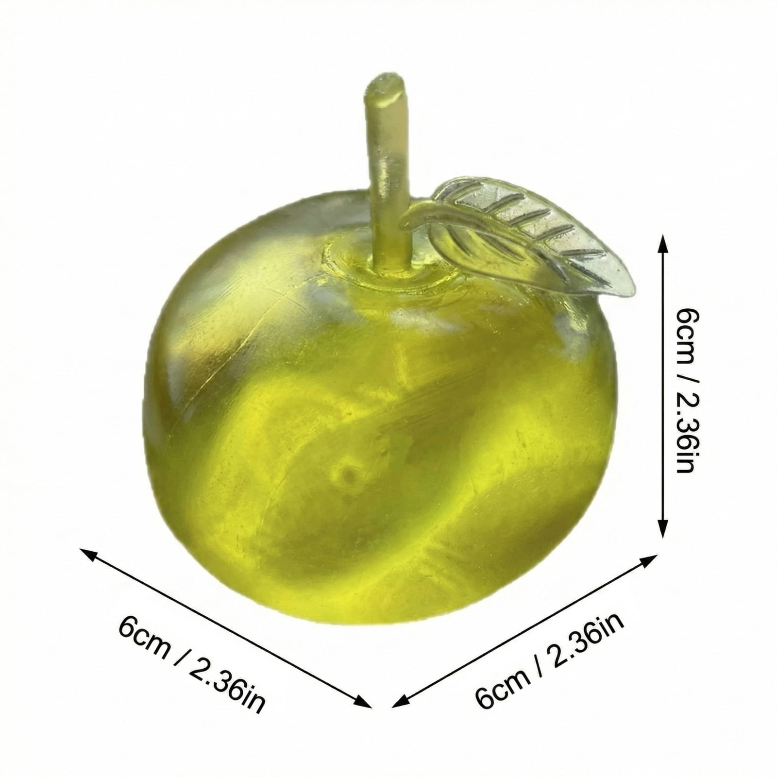 2PCS Realistic Green Apple Shape Simulation Stress Ball, High-elasticity Fruit Cute Slow Rising Squeeze, Pink Apple Soft Squeeze Dough for Anxiety Relief for Adults Cute Funny Desk Decor
