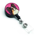 thumbnail image 1 of Carolines Treasures LH9390PKBR Rose Papillon Rétractable Badge Bobine, 1 of 2