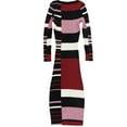 thumbnail image 2 of bar III Womens Striped Sweater Dress, Multicoloured, Medium, 2 of 2