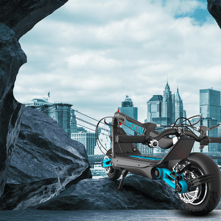 INOKIM - Oxo Super Scooter w/68 miles Max Operating Range & 40 Mph Max Speed - Black