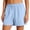 Light Blue, variant on UDAUDU Women's Running Shorts Quick Dry Athletic Shorts 2026 Summer Baggy Drawstring Knee Length Wide Leg Pants with Pockets Beige S