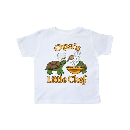 

Inktastic Opa s Little Chef with Cute Turtles Gift Toddler Boy or Toddler Girl T-Shirt