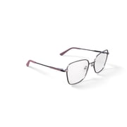 Bio Eyes Women's Hazel Square Prescription Eyeglasses with Case, Pink/Gold