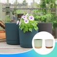 thumbnail image 3 of Inteprter 4 macetas para flores, bandeja para plantas, suministros de jardín, decoraciones, mano de obra fina, macetas de 6,5 pulgadas y 8 Jardín y Patio, 3 of 6