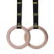 thumbnail image 1 of Wooden Gymnastic Rings Including Suspension Straps - Set 2-6 Meters Long - Adjustable Gymnastic Rings, 1 of 4