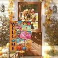 thumbnail image 6 of Welcome Fall Flamingo Decorative Garden Flag, Autumn Pumpkin Maple Leaves Beach Coastal Yard Outside Home Decorations, Thanksgiving Nautical Outdoor Small Decor Double Sided 12 x 18, 6 of 6