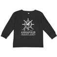 thumbnail image 3 of Inktastic Annapolis Maryland Vacation Boys or Girls Long Sleeve Toddler T-Shirt, 3 of 5