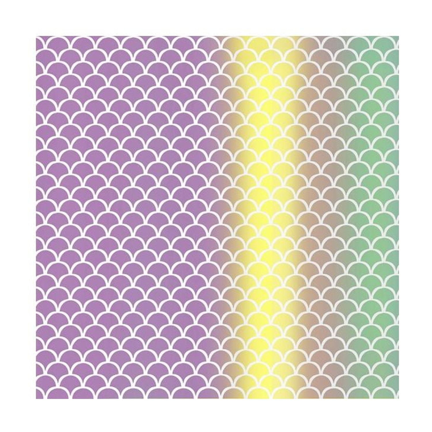 (2 pack) Cricut Premium Vinyl Mosaic Sampler, Mermaid Permanent, 12" x 12"