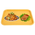 thumbnail image 4 of Food Service Tray, Safe Mellow Fast Food Tray Rounded Corner Slip  Rectangular  For Restaurant Canteen Yellow,Black,Green,White,Red, 4 of 8
