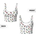 thumbnail image 6 of Uemuo Boba Milk Tea Pattern Women's Sports Bra - High Impact Support, Breathable, and Comfortable Athletic Bra for Running, Yoga, and Workouts, 6 of 9