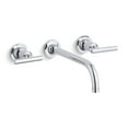 thumbnail image 2 of Kohler  9 in. Purist Wall-Mount Bathroom Sink Faucet Trim, Polished Chrome, 2 of 2