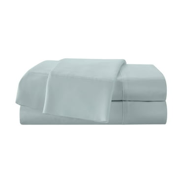 Martex 400TC 4-Pc. Full Sheet Set - 100% Cotton Sateen, Deep Pocket, Silky Soft, Aqua