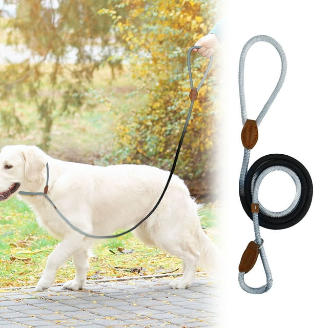 Durable Nylon Dog Training with Adjustable Pull Strap for Outdoor Adventures and Secure Control During Hiking Camping Activities