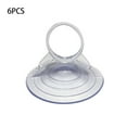 thumbnail image 2 of Yuarrent Ventosa de 6 uds., colgador de pared de plástico fuerte transparente, parasol Interior de coche, ventosa, accesorio de pared para Juegos de accesorios de baño, 2 of 6