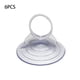 thumbnail image 4 of Cateissary Ventosa de 6 uds., colgador de pared de plástico fuerte transparente, parasol Interior de coche, ventosa, accesorio de pared para Juegos de accesorios de baño, 4 of 6