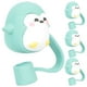 thumbnail image 2 of 4pcs pingüinos protectores de paja cubiertas de paja cubiertas de silicona cubiertas de paja enchufes para decoración, 2 of 8