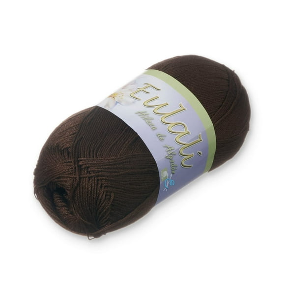 EULALI [100grs] by Omega - Bright 100% Mercerized Egyptian Cotton Thread - Color: 28 Brown
