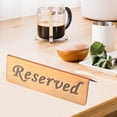 Stainless Steel Double Side Food Service Reserved Table Sign for
