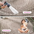 thumbnail image 3 of SAFAVIEH Courtyard Josiah Floral Medallion Indoor/Outdoor Area Rug, 6'7" x 9'6", Light Beige/Light Brown, 3 of 14
