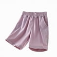 thumbnail image 4 of NOLDARES Toddler Boys blend Cotton Athletic Running Shorts, Kids Summer Casual Fashion Soccer Shorts(Purple,7-8 Years), 4 of 5