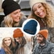 thumbnail image 5 of Gorro para mujer, hombre, gorro de invierno, gorro con puños para mujer, gorros cálidos, 5 of 5
