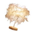 thumbnail image 5 of Feather Table Lamp Bedside Lamp Night Light For Bedroom Living Room Party Wedding Decoration, 5 of 12