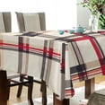 thumbnail image 5 of Yayeee Tablecloths 54" x 54" Rectangle Wrinkle Resistant Party Table Cover, Red Tartan, 5 of 8