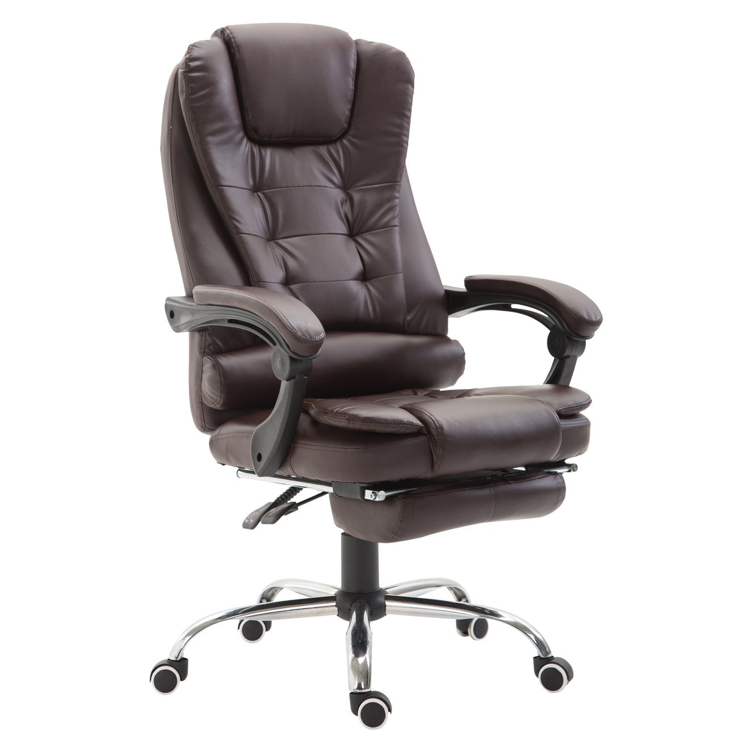 HOMCOM High Back Reclining PU Leather Executive Office Chair with