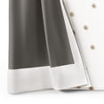 thumbnail image 6 of Mainstays Kids White and Metallic Gold Sun Sheer Overlay Blackout Rod Pocket with Back Tabs Single Curtain Panel, 38" W x 95" L, 6 of 7