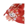 thumbnail image 5 of INSPIRE CHIC Father's Day Men's Floral Print Soft Pocket Squares 1 Pcs Red One Size, 5 of 5