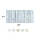 thumbnail image 5 of VUNATE 3'x7' Runner Rugs for Hallway Machine Washable Runner Boho Moroccan Area Rug Runner Soft Neutral Geometric Bohemian Carpet Distressed Rugs for Bedroom Bedside Laundry Kitchen Nonslip Rug Blue, 5 of 6