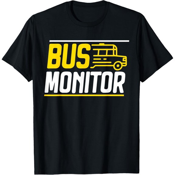 School Bus Monitor Bus Aide Attendant Bus Monitor T-Shirt