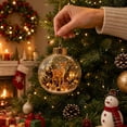 thumbnail image 3 of Barsme Glowing Christmas Story Ornament,Christmas Deer Decoration Ball With LED Light,Mini Holiday Scene Hanging Tree Decor – Warm Glow Keepsake For Mantel Window And Gift Giving, 3 of 6