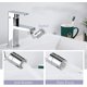 thumbnail image 3 of 2 modos de aireador de grifo ajustables. Grifo de baño con aireador de cocina con cabezal de gran angular de 720 grados - Cromo (m24), 3 of 5