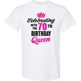 thumbnail image 3 of Inktastic Celebrating with the 70th Birthday Queen T-Shirt, 3 of 5