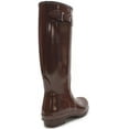 thumbnail image 4 of Hunter Womens Original Tall Gloss Rain Boots - Brown Bolt - 10, 4 of 5