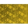 thumbnail image 1 of Ahgly Company Machine Washable Indoor Rectangle Oriental Yellow Industrial Area Rugs, 4' x 6', 1 of 4