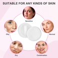 thumbnail image 5 of RUseeN 10 pcs Round Velour Face Makeup Powder Pads, 2.36 Inch Soft Face Compact Setting Powder Puff, Powder Puff Pads with Ribbon, Puff Pads for Loose Powder, White, 5 of 7