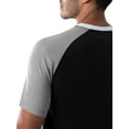 thumbnail image 6 of Fruit of the Loom Men's Raglan Short Sleeve T-shirt and Plaid Pajama Sleep Pant Set, Sizes S-2XL, 6 of 9