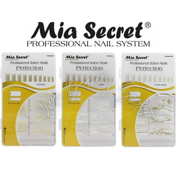 Mia Secret - Nail Tips - PERFECTION - 500 TIPS - ALL 3